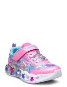 Girls Infinite Heart Lights Pink Skechers