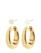 Starlight Earrings 2-In-1 Set Gold Pilgrim