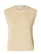 Slfalma Sl Knit Vest Cream Selected Femme