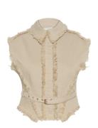 Gzcatia Sl Shirt Beige Gestuz