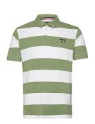 Mick Block Striped Pique Green Sebago