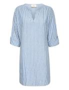 Crventa Striped Tunic Blue Cream