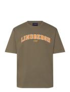Over Logo Tee Khaki Lindbergh
