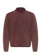 Shield Cable Cardigan Burgundy Daily Paper