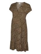 Mlnaia Pilar Tess Ss Jrs Abk Dress 2F Beige Mamalicious