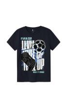 Nkmadian Fifae Ss Top Box Vde Navy Name It