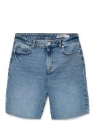 Vmcleo Hr Long Dnm Shorts Mix Noos Blue Vero Moda