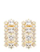 Sky Crystal Earring Gold By Jolima