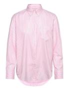 Rel Luxury Oxford Striped Bd Shirt Pink GANT