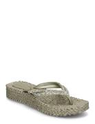 Flip Flop On Platform Sole Green Ilse Jacobsen