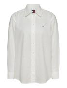 Tjw Rlx Linen Shirt White Tommy Jeans