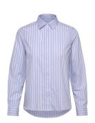 Reg Poplin Thin Striped Shirt Blue GANT