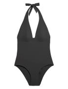 Sculpt - 1 Piece Unwired Swimsuit Black Etam
