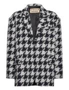 Houndtooth Over D Blazer Cream Stella Nova