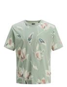 Jprblapalermo Aop Ss Tee Green Jack & J S