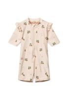 Amel Printed Swim Jumpsuit Pink Liewood