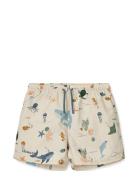 Aiden Printed Board Shorts Beige Liewood