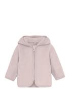 Jacket Ears Cotton Fleece Pink Huttelihut