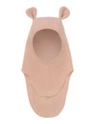 Balaclava Ears Cotton Fleece Pink Huttelihut