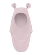 Balaclava Ears Cotton Fleece Pink Huttelihut