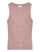 Tnoreta Short S_L Rib Top Purple The New