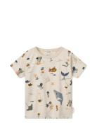 Apia Printed Shortsleeve T-Shirt Beige Liewood