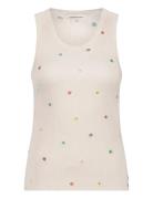 Tanja Jersey Embro Tank Cream Fabienne Chapot