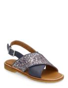 Sandals - Flat - Open Toe - Op Navy ANGULUS