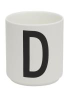 Porcelain Cup A-Z, Æ, Ø White Design Letters