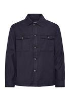 Reg Cot/Linen Overshirt Navy GANT