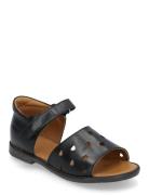 Sandals - Flat - Open Toe - Op Black ANGULUS