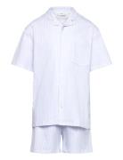 Striped Cotton Short Pyjamas Blue Mango