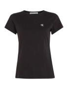 Ck Embroidery Slim Tee Black Calvin Klein Jeans
