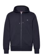 Reg Shield Full Zip Hoodie Navy GANT