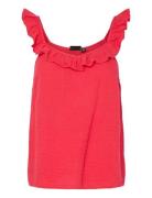 Pcsastina Sl Top Wvn Bc Red Pieces