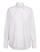 Classic Stripe Shirt Purple Filippa K