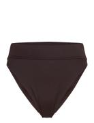 Heat High Waist Bikini Bottoms Brown Weekday