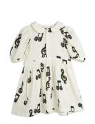 Note Aop Muslin Ss Dress White Mini Rodini
