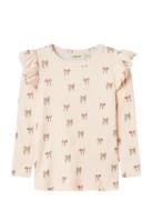 Nmfgavo Eko Ls Slim Top Lil Noos Beige Lil'Atelier
