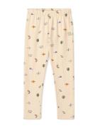 Marie Printed Leggings Beige Liewood