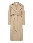 Cotton Trench Coat With Belt Beige Mango