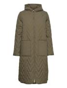 Slfnora Quilted Coat Khaki Selected
