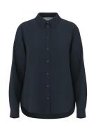 Slfviva Ls Sun Shirt Noos Navy Selected