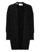 Slflulu New Ls Knit Long Cardigan B Noos Black Selected