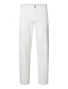 Slh196-Straight New Miles Flex Pant Noos White Selected