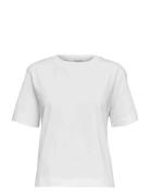 Slfessential Ss Boxy Tee Noos White Selected