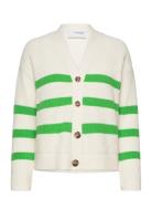 Slfbloomie Ls Knit V-Neck Cardigan Noos Cream Selected
