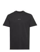 Slhaspen Print Ss O-Neck Tee W Noos Black Selected