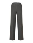 Slfrita Mw Wide Pant Dgm N Noos Grey Selected