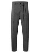 Slh190-Reg Tapered Leroy Pleat Pant Noos Grey Selected